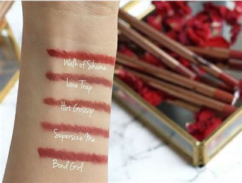 charlotte tilbury lip cheat swatches.